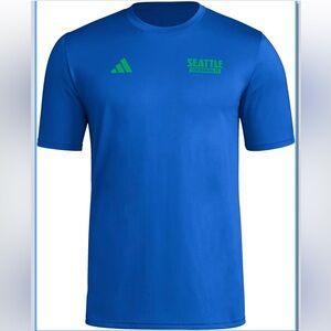 Adidas Men’s Seattle Sounders Fc Local Wrap Pre-Game T-Shirt Size XXL